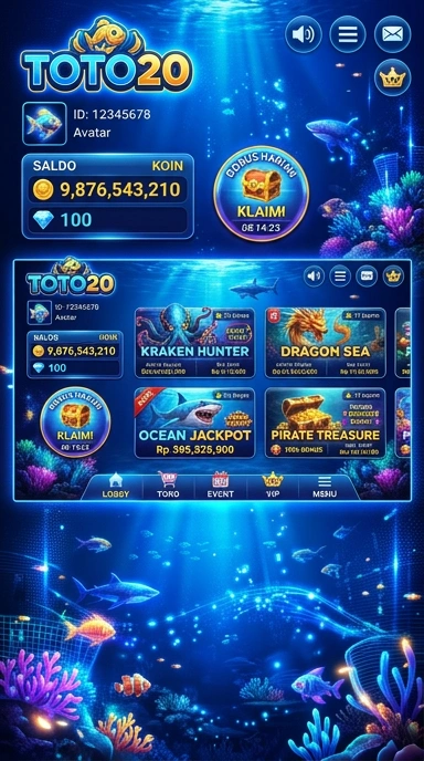 Tampilan halaman pengunduhan aplikasi di toto20.